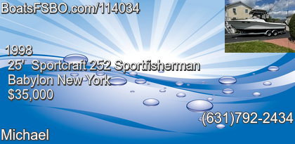 Sportcraft 252 Sportfisherman